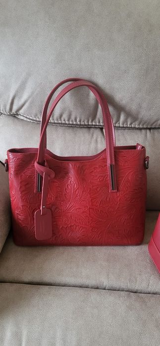 Set Genti piele ( italia) și ghete Musette piele