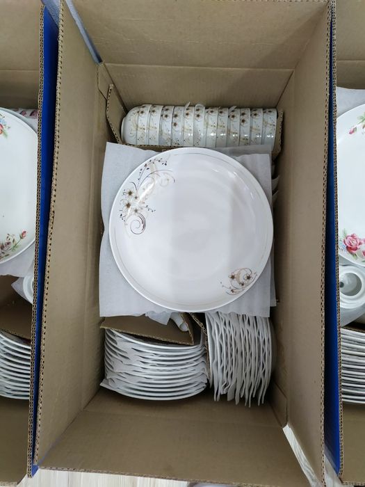 Yulduz Gulli (ZARSIZ) 12 Kishilik Nabor Abadogli Original Chinni idish