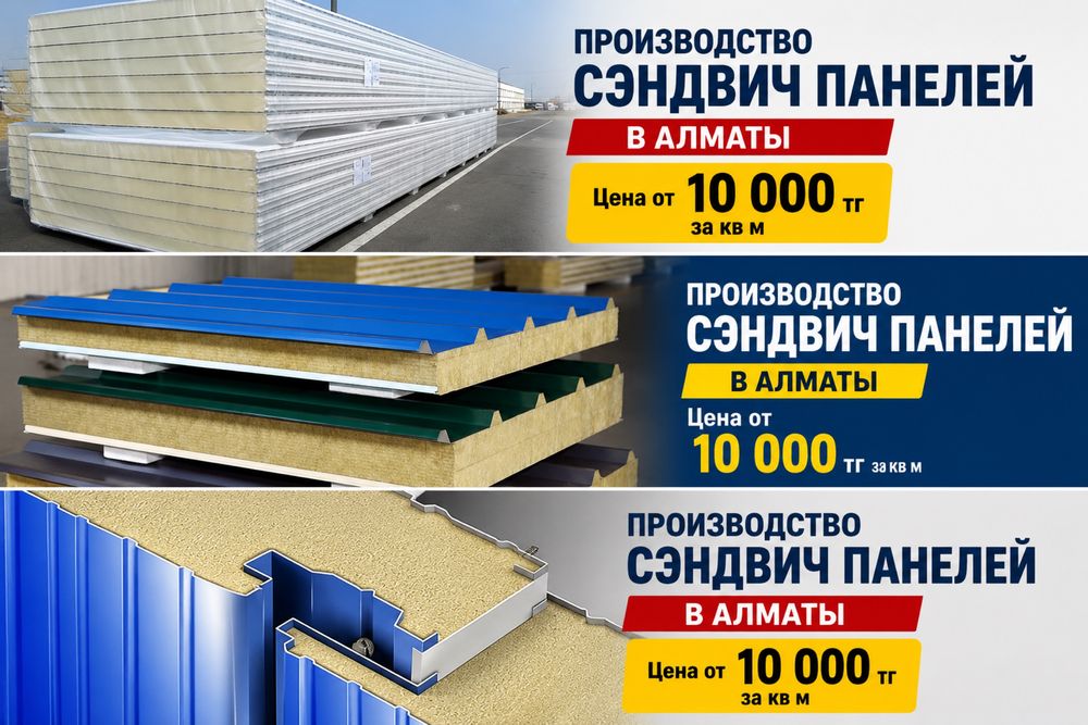 Сэндвич панель от завода, производство сэндвич панелей