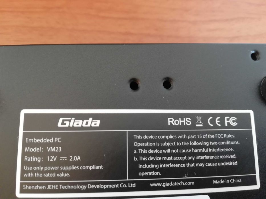 Едноплатков компютър Giada VM23