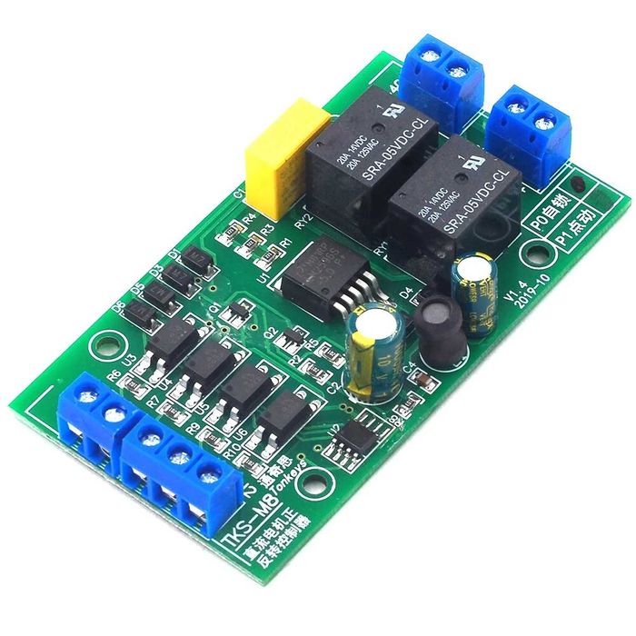 Controller motor DC 12V/24V cu revers  schimbare sens motor DC automat