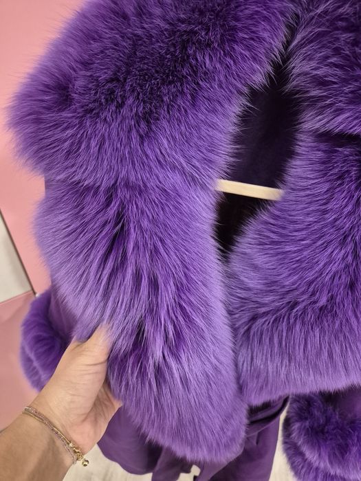 Дамско палто-Кашмир и пух