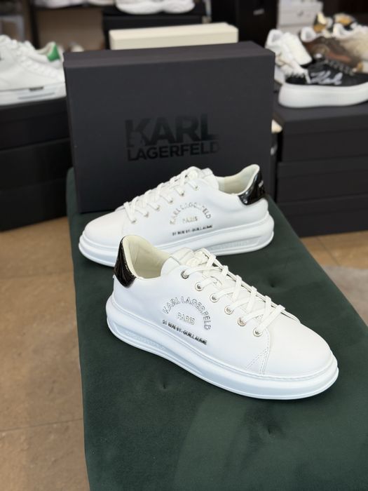 Мъжки сникърси KARL LAGERFELD KL52538 Бял 43-44  намалени