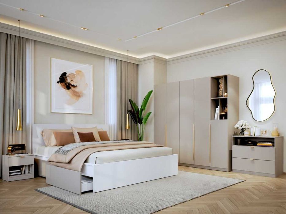 Set Mobila Dormitor Bej / Casmir Auris C15