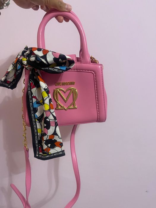 Дамска розова чанта Love Moschino