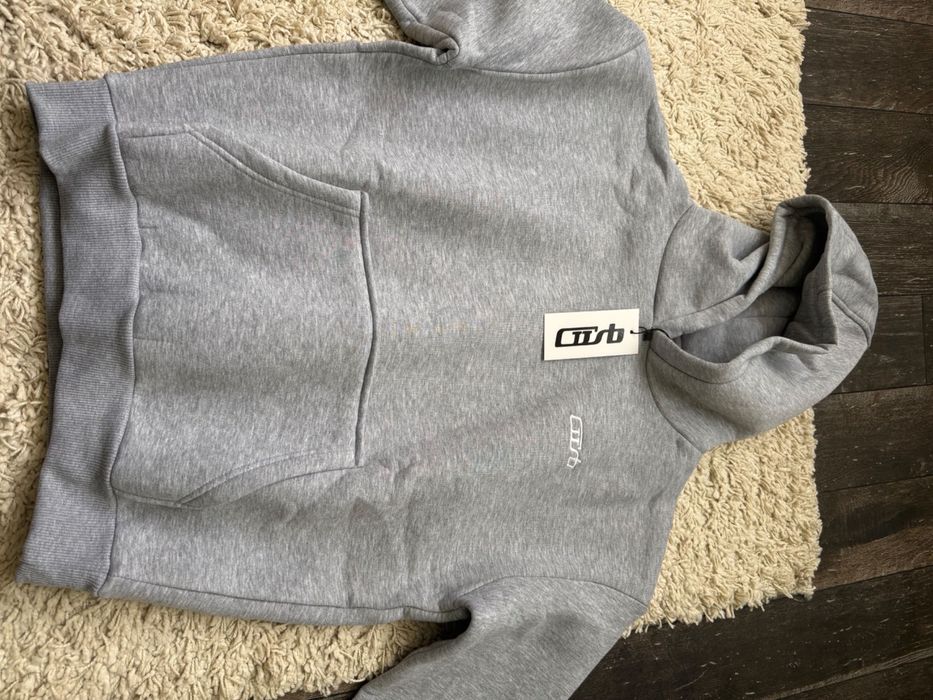 Сиво oversized hoodie cusbclo S размер