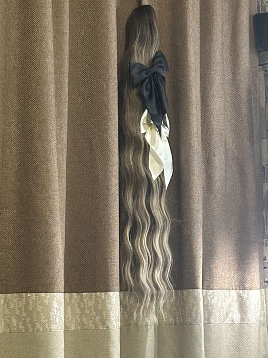 Изкуствена опашка със щипка и ластик