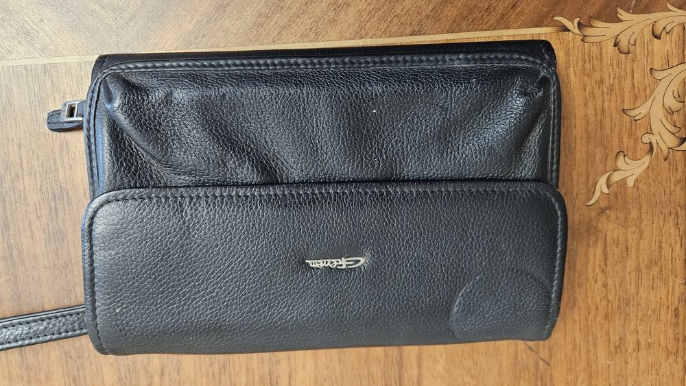 Портмоне Petek и клатч Giorgio Ferretti. Оригинал, Нат.кожа