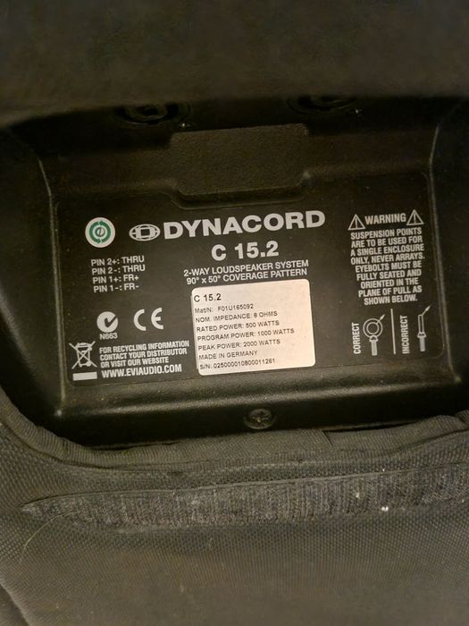 Vand boxe Dynacord C15.2