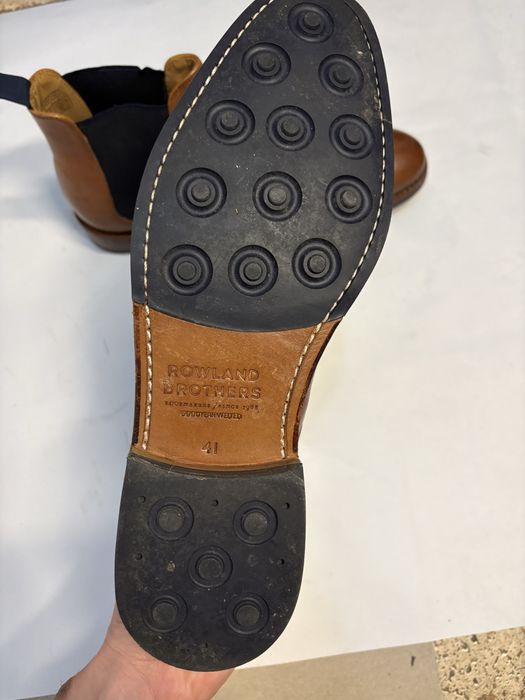 Ghete Chelsea Rowland Brothers piele naturală, Goodyear Welted, mărimea 41