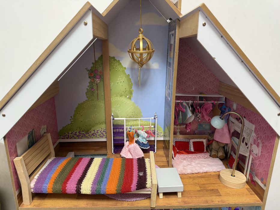 Casuta de papusi cu accesorii Kidkraft