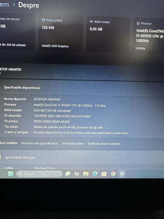 Vand Laptop Lenovo i5 Gen a10a