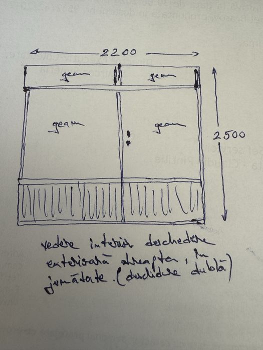 Usa aluminiu second hand in stare foarte buna