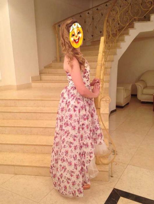 Шифоновое нарядное платье