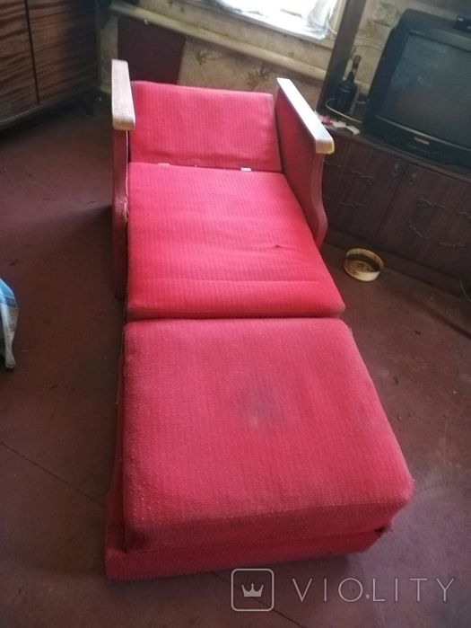 Кресло кровать зелёного цвета