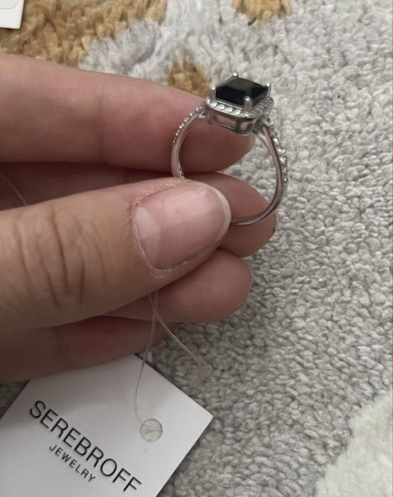 Комплект серьги серебро