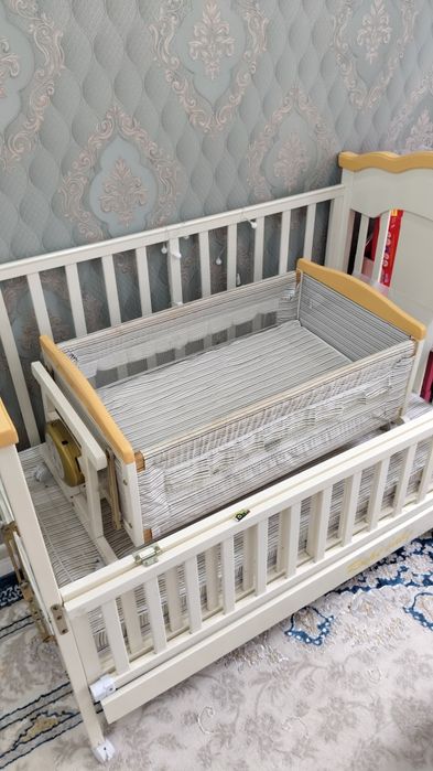 Bolalar uchun krovat + beshik (yaxshi holatda)