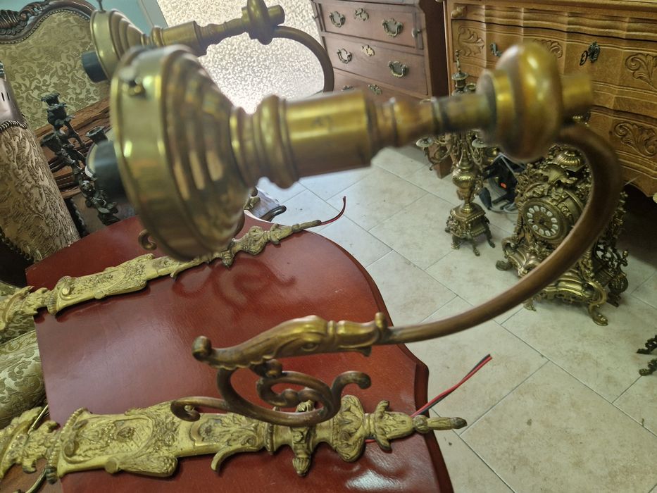 Чифт стари страхотни антикварни френски бронзови аплици