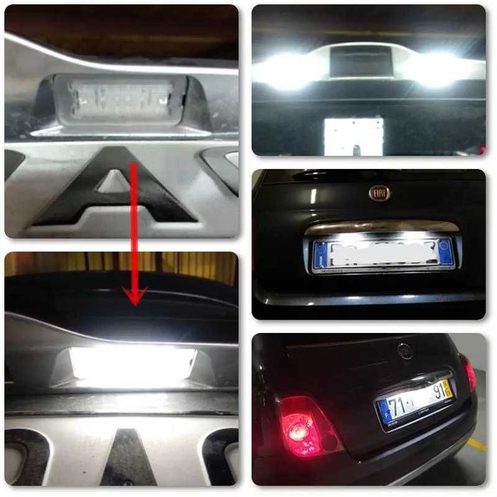 Lampi LED numar Fiat 500, Abarth 500 - Fara Eroare