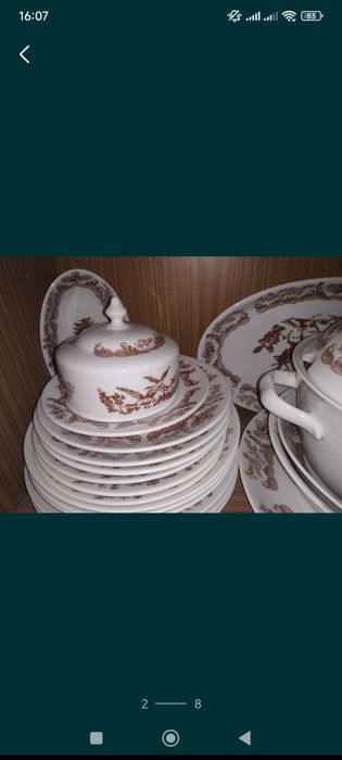 Охота, сервиз столовый,34 предмета