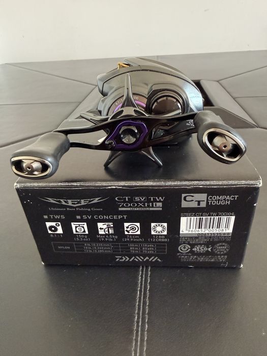 Daiwa Steez CT SV TW 700XHL , Raport recuperare 8.1:1 (76 cm)- Made in Japan