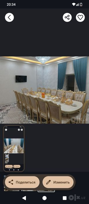 Mehmonxonaga Stol stul yongʻoqdan yasalgan