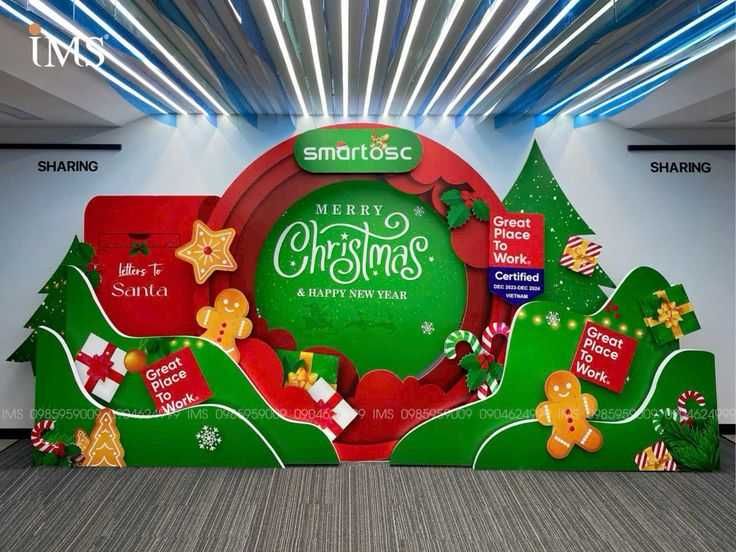 Новогоднее фотозона оформления корпоративов на новый год