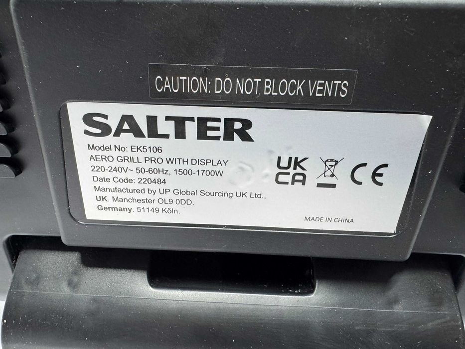 Фритюрник еър фрайър Salter EK5106/6 in 1 Health Grill 1700W 3.8L