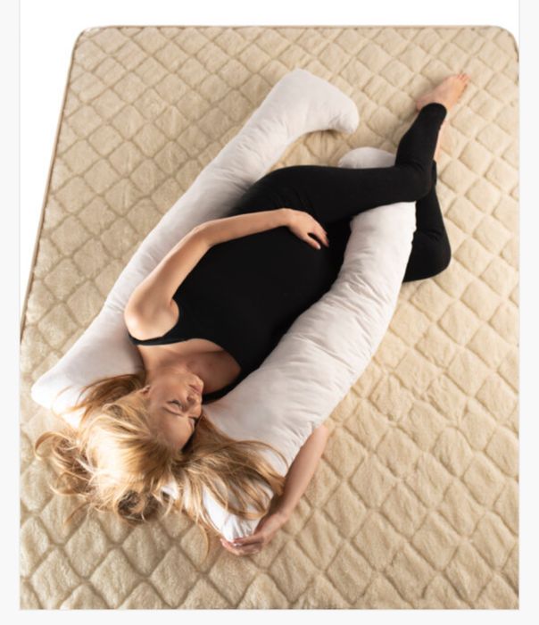 Възглавница за бременни с памучен сатен Medico Pure Cotton