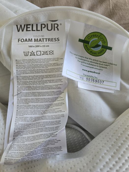 Матрак с  мемори пяна Wellpur Gold F85