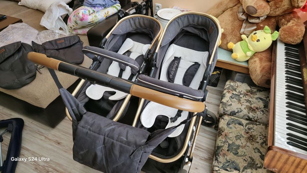 Количка Chipolino duo smart за близнаци