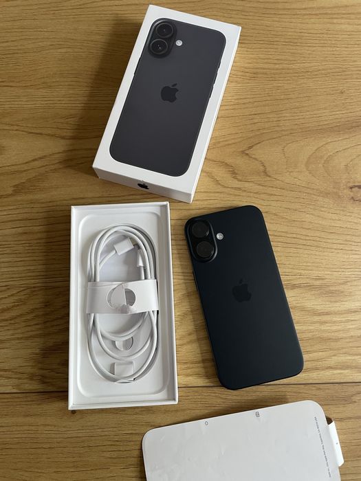 Бартер “като нов” iPhone 16 128гб черен 91% гаранционен Йетел