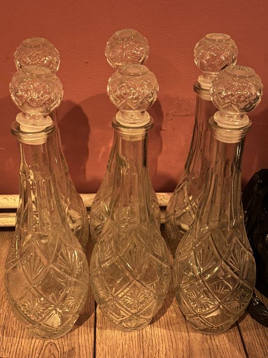 Carafa Cristal cu dop inalta