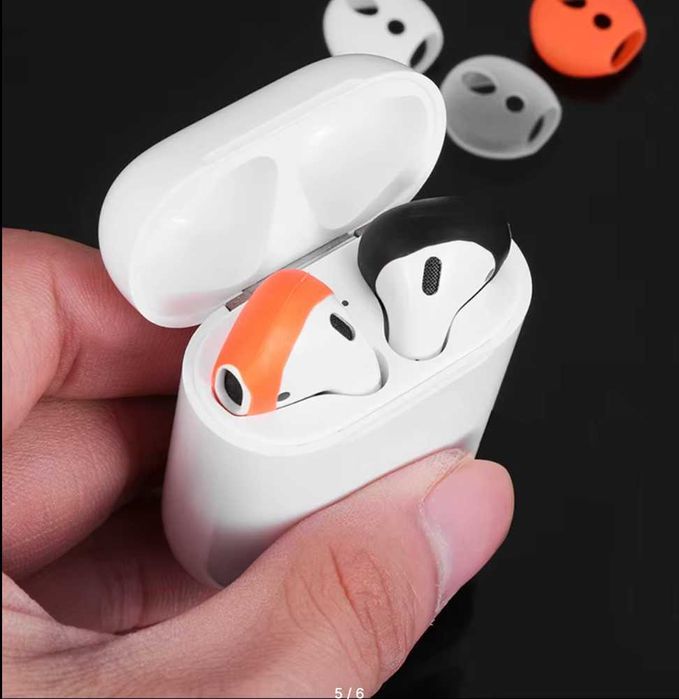 Новые сменные насадки амбушюры для наушников Apple airpods 1, 2