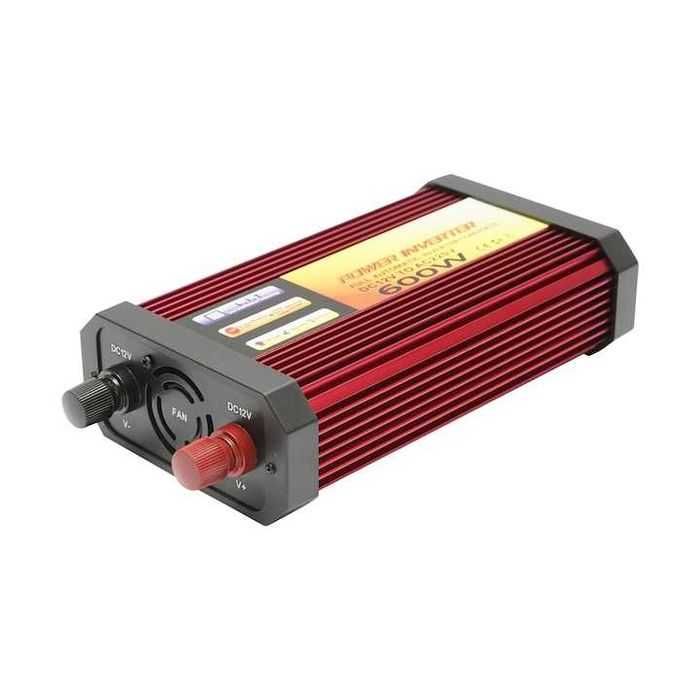 Invertor de tensiune 12V-220V, 600W, cu port USB, Germania, nou.