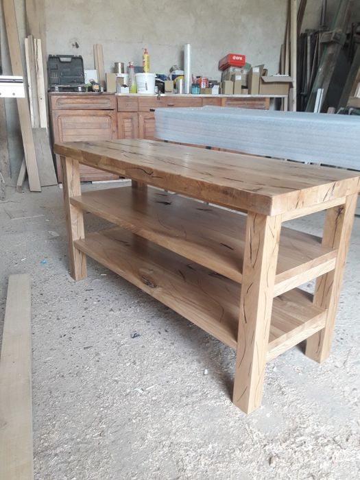 Отворен шкаф за баня дъб