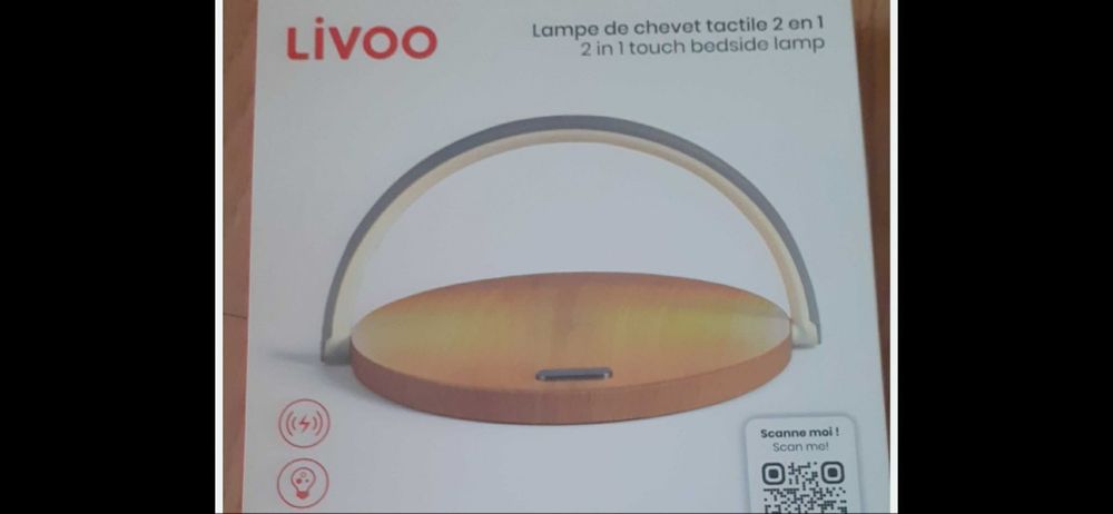 Lampă de noptieră 2 în 1 Livoo