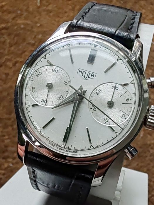 Ceas Heuer Pre Carrera Chronograph Valjoux 23 Funcționează impecabil!