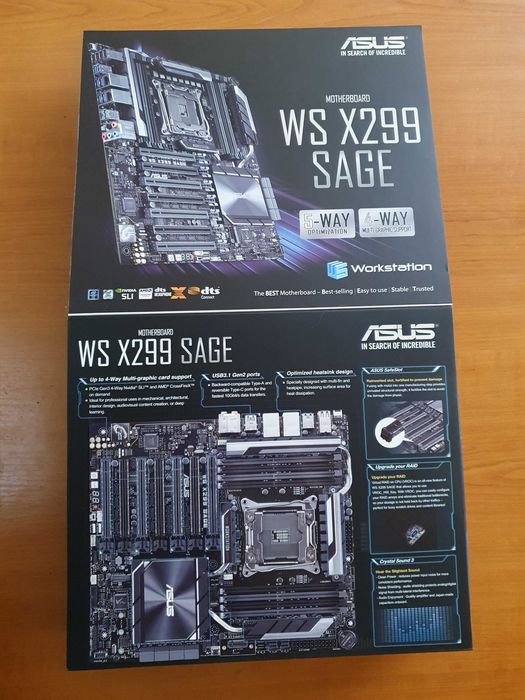 ASUS WS X299 SAGE – Workstation 7x PCIe x16 / LGA2066 / NOUĂ SIGILATĂ
