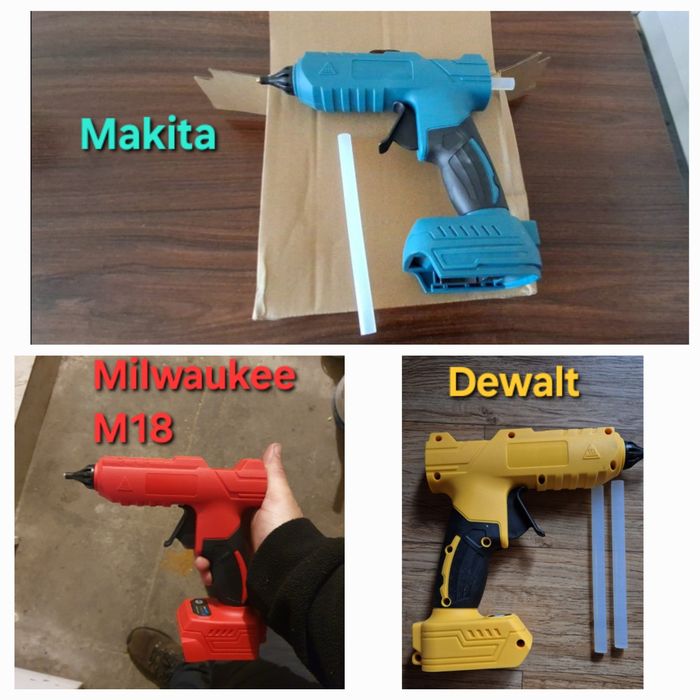 Pistol Milwaukee M18 pentru lipit cu batoane de plastic silicon