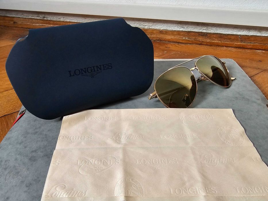 Ochelari Aviator Longines Original , Rama auriu, lentile Zeiss culoare Green,