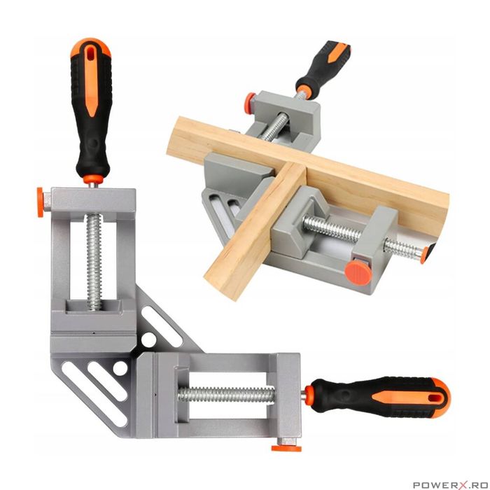 Menghina dubla, clema unghiulara pentru tamplarie, 70 mm 90°, Kraft