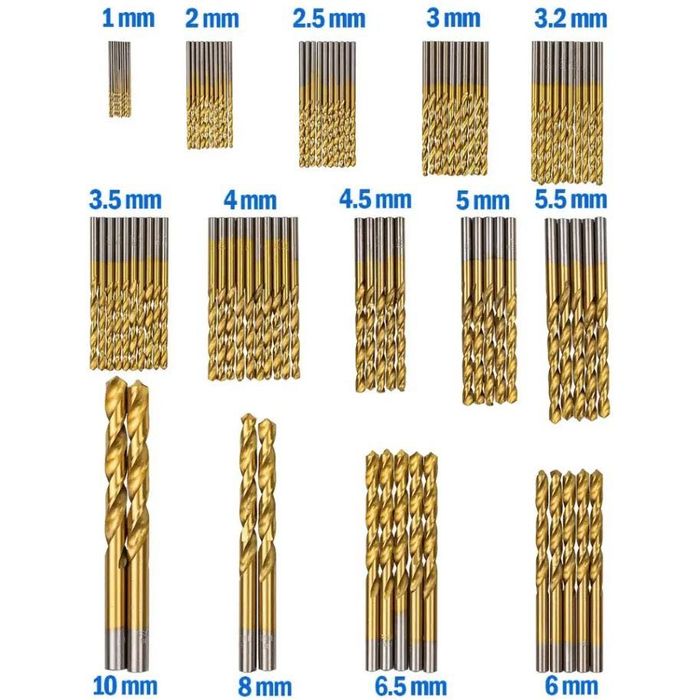 Професионален комплект свредла за метал HAWEK – 100 части
