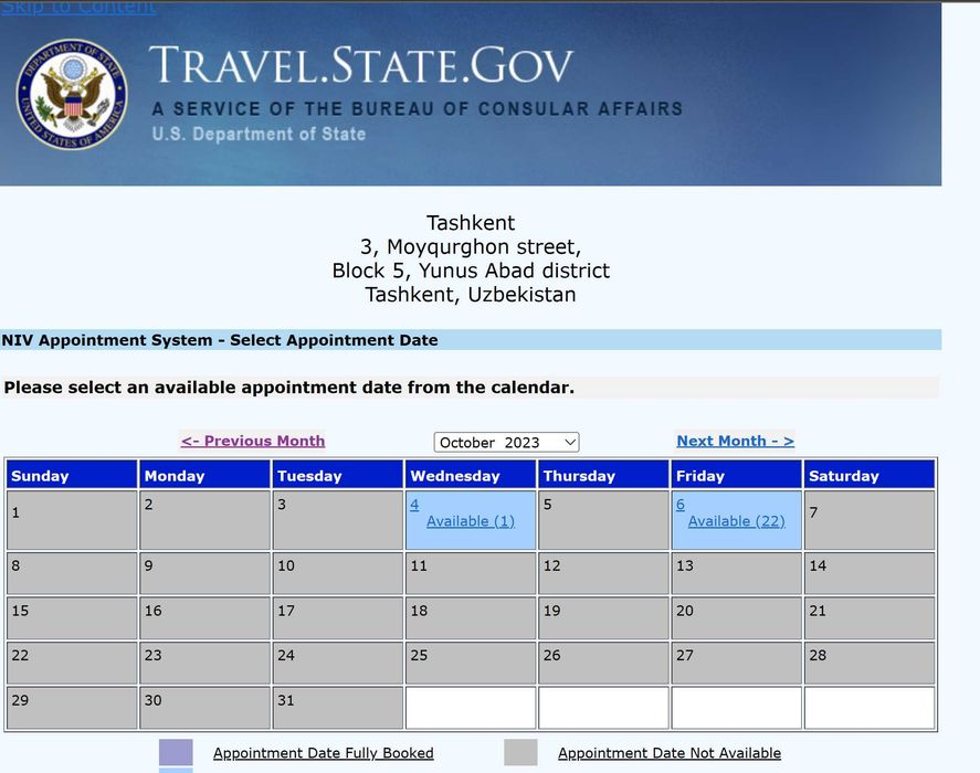 Anketa va elchixonaga navbat olish
