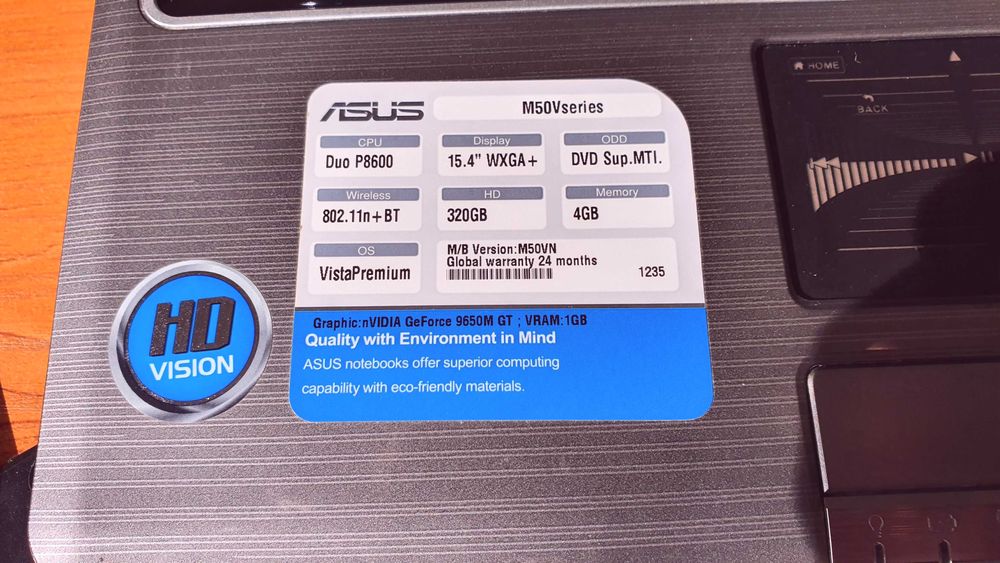 ASUS M50VN#като НОВ#