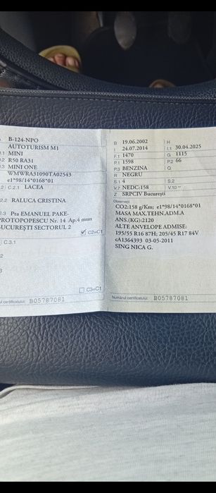 Vand Mini Cooper one