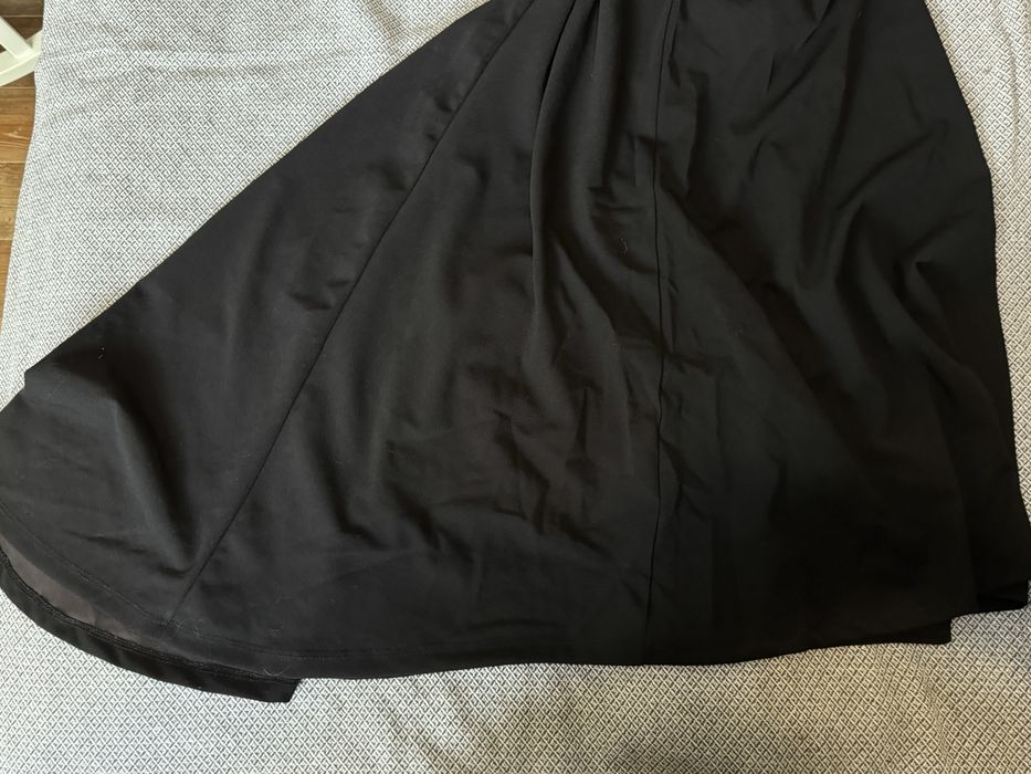 Вечернее платье черное в пол рыбка