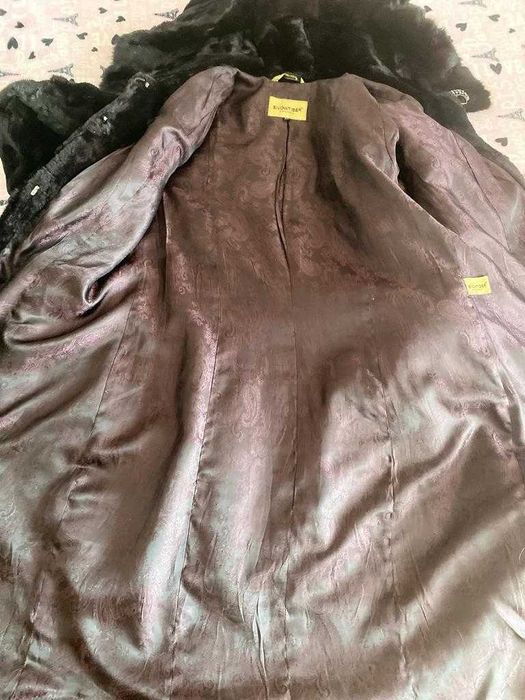 Шуба мутоново-норковая