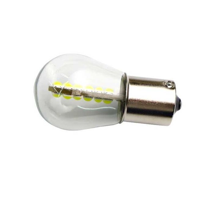 LED Лед Крушка 18 SMD BA15S 1156 (P21W),BAU15S 1156 (PY21W) 12V
