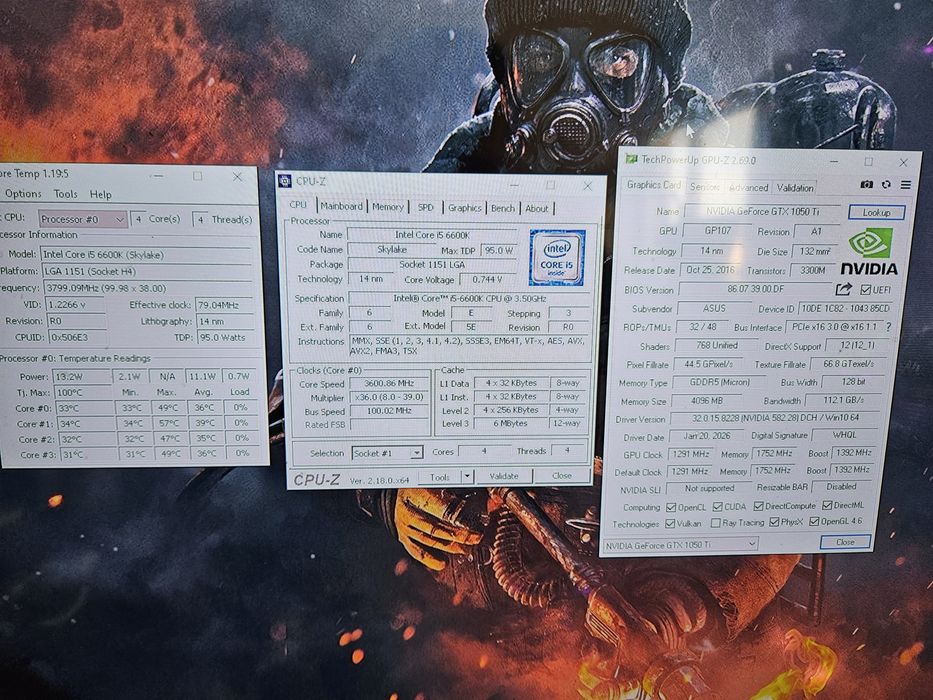 Unitate PC Gaming i5 6600K video 4GB GTX 1050TI 16GB RAM SSD